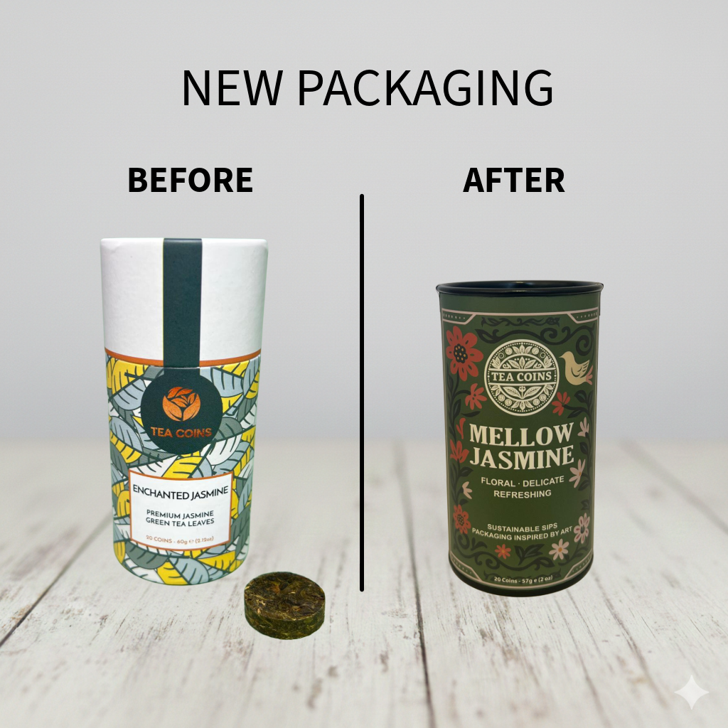 Jasmine green Tea coins 60g