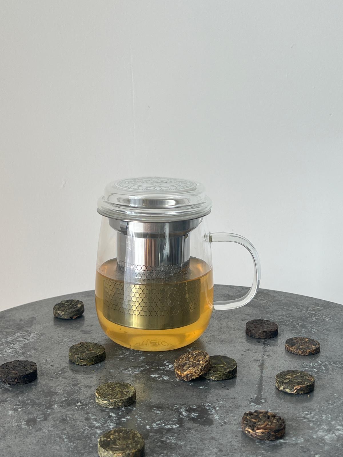 TEA COINS CUPS WITH STRAINER