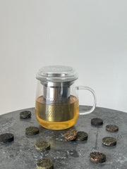 TEA COINS CUPS WITH STRAINER